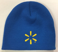 Walmart Associate Blue Embroidered Knit/ Beanie Spark Design BRAND NEW picture