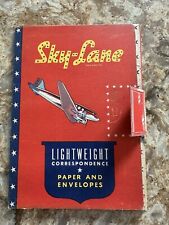 Vintage Sky-Lane Lightweight Correspondence Paper 1943 Agency Paper Co. WWII picture