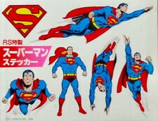 SUPERMAN 1979 Japanese Sticker sheet NEAL ADAMS DC COMICS 5x6.5 picture