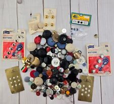 Estate Lot Of Old Vintage & New Buttons Crafters Mending Replacements Collection picture