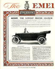 1917 Original Emerson Four Ad. 2 Pgs. Factory, Car, & Motor Pics. 1st &Only Year picture