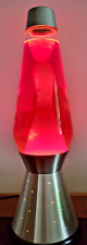 Vintage Century Lava Lite Lamp with Pink Liquid, Pink Lava & Silver Base - RARE picture