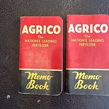 Vintage Agrico Fertilizer Farming Memo Books 1959 And 1960 picture