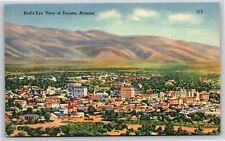 Tucson Arizona~Air View of City~Vintage Linen Postcard picture