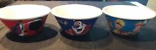 Set Of 3 2006 Kelloggs 100 Years Collectors Cereal Bows, Toucan Sam, Tony The Ti picture