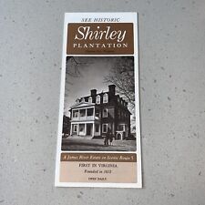 Shirley Plantation James River Charles City Brochure 1960s Virginia VA 1613 picture