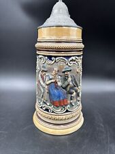 Lady & 2 Suitors by J.W. Remy 1 Liter German beer stein Antique # 611 picture