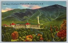 The Mount Washington Hotel & Mt Washington New Hampshire Vintage Postcard E10 picture
