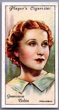 1934 Player's Film Stars 2nd Series Genevieve Tobin #45 Original Tobacco Card picture