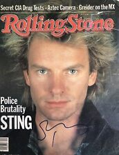 Sting- Signed 1983 Rolling Stone Magazine picture