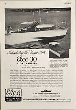 1947 Print Ad Elco 30 Sport Cruiser Boats Fishing Cruising Bayonne,New Jersey picture