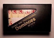 Vintage  Professional Dominoes State Farm Insurance Set Of 55 Double Nine picture