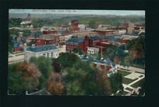 Iowa City IA c1917 Downtown Bird's Eye View, Post Office, Stores & Businesses picture