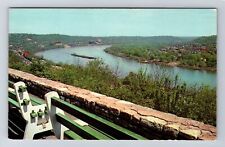 Cincinnati OH-Ohio, Eden Park View Ohio River, Antique Vintage Postcard picture