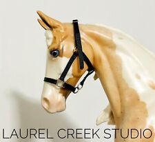 Traditional Scale 1:9 Breyer Model Horse Halter Black - Live Show Quality LSQ picture