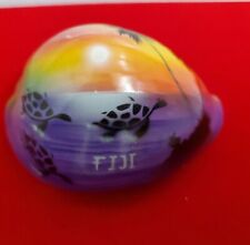 Hand Painted Souvenir Of Fiji Cowrie Sea Shell picture