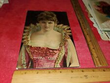 VICTORIAN LARGE TRADE CARD BEAUTIFUL MAY ANDERSON GREAT AMERICAN & PACIFIC TEA picture