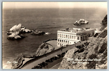 RPPC Vintage Postcard - San Francisco, California - Eliff House & Seal Rocks picture