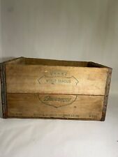VINTAGE CANADA DRY N-7-51 Wooden Crate Bottle Box Advertising Metal Straps picture