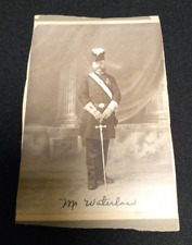 Cabinet CDV Photo Masonic 1898 Mr. Waterlow Knights Templar Posing Uniform picture