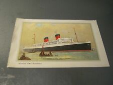 Cunard Liner RMS Mauretania 1962 log picture