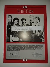The Tide, Johnny Baron & the Bel Aires Vintage 1990 8x11 Magazine Ad picture