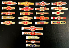 1930's - 1950's Lot of 25 Cigar Bands Vintage Unused 