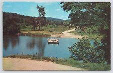 Eminence-Ellington Missouri~Powder Mill Ferry on Current River~1950s Postcard picture
