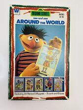 Vintage Sesame Street See and Sew Around The World - Whitman (1978) picture