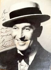 AUTHENTIC VINTAGE MAURICE CHEVALIER SIGNED PHOTOGRAPH FRENCH ACTOR & SINGER  picture