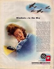 1943 WW2 Print Ad GENERAL ELECTRIC Everything electrical for after Victory Homes picture