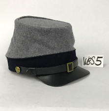 Confederate Civil War Kepi of Grey Wool with Black Band - Size Small picture