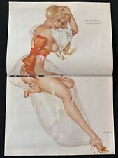 VARGAS GIRL Pin-up December 1969 Playboy Magazine Print Wrapped In Bow 11 X 16 picture