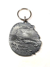 Bar Harbor Maine Lobster Map Keychain Made In Canada picture