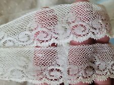 Vintage Tulle Lace Valennciene French Binche  Almost 2.5Yards  picture