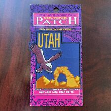 NIP Salt Lake City Utah Flying Bald Eagle Souvenir Embroidered Patch Badge picture