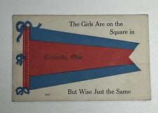 Rare Postcard, The Girls Are On The Square In Circleville Oh But Wise Just The.. picture