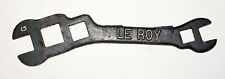 Old Vintage Le Roy LEROY 37 plow Farm Implement Wrench Tool NY company picture