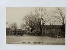 ROLLERSVILLE OHIO REAL PHOTO POSTCARD 1910 MAIN STREET BRADNER HELENA GIBSONBURG picture