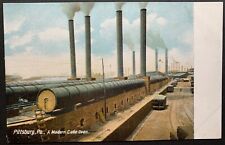 Postcard Pittsburgh PA - c1900s Coke Oven Steel Mill Smoke Stacks picture