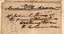 Andrew Jackson - Free Frank Hand-Addressed & Signed - Chastises Journalist picture