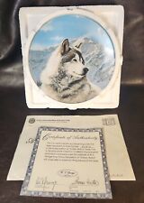 Solitary Watch Wolf Plate, Wild Spirits Collection, T. Hirata/Bradford Exchange picture