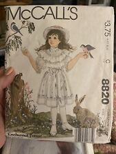 Vintage 1983 McCalls Sewing Pattern 8820 Size 4-6 Cut and Complete  picture