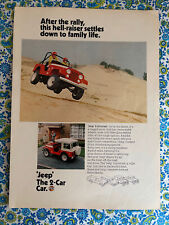 Vintage 1970 Jeep Universal Print Ad Sand Dunes picture