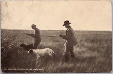 c1908 Hunting Postcard CHICKEN SHOOTING IN THE NORTHWEST / Franklin MINN. Cancel picture