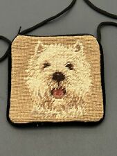 Westie / West Highland Terrier Cardholder Coin Purse Needlepoint Velvet Purse picture