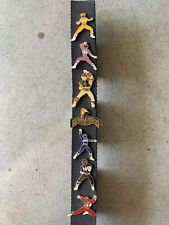 Mighty Morphin Power Rangers Collectible Pin Set Of 7 Vintage Ranger Pins. picture