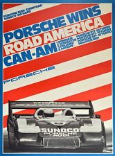 1973 Porsche Wins - Road American Can Am Metal Sign: 9x12