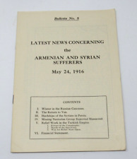 1916 American Committee for Armenian & Syrian Relief Bulletin No. 5 Caucasus Van picture