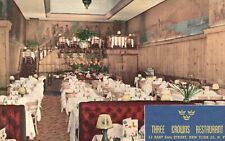 Vintage Postcard Three Crowns Restaurant Dining Tables & Chairs New York City NY picture